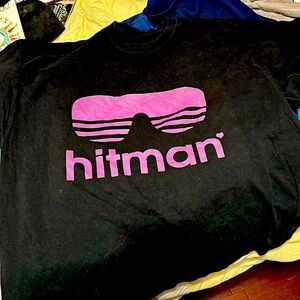 This is a black shirt with detailed design